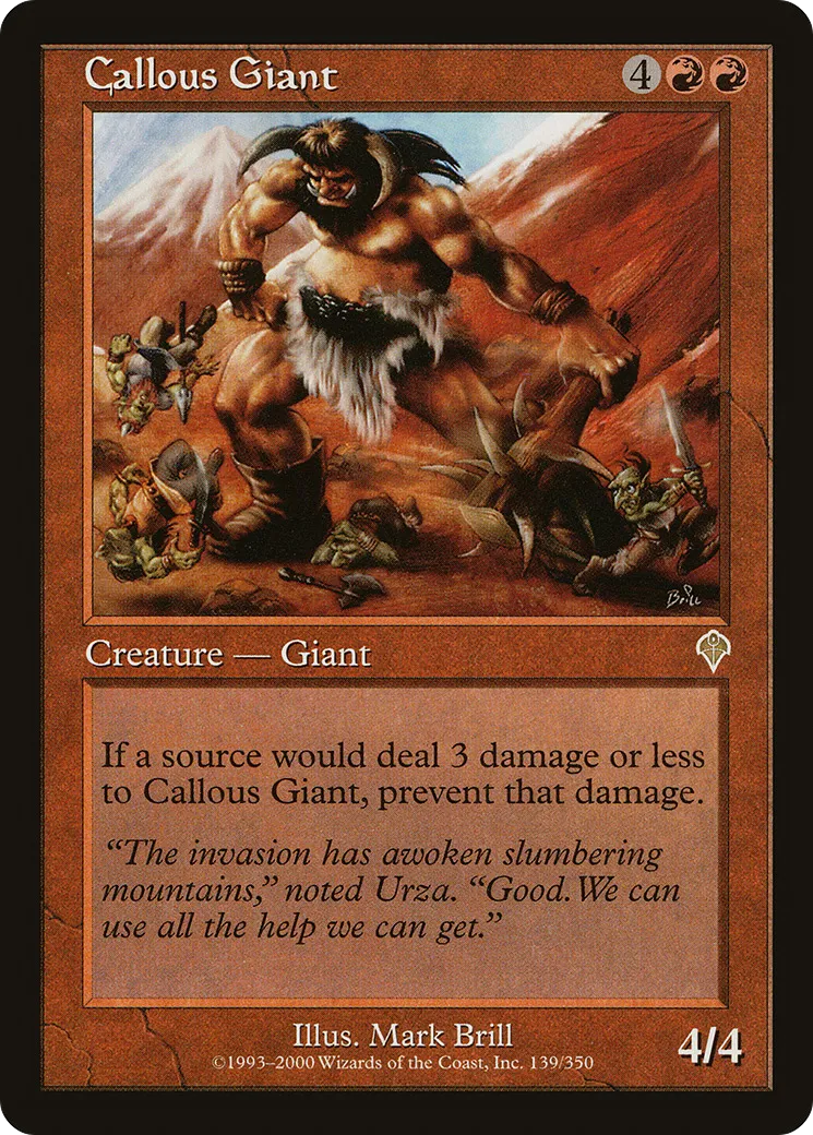 Callous Giant — Invasion — Magic: The Gathering