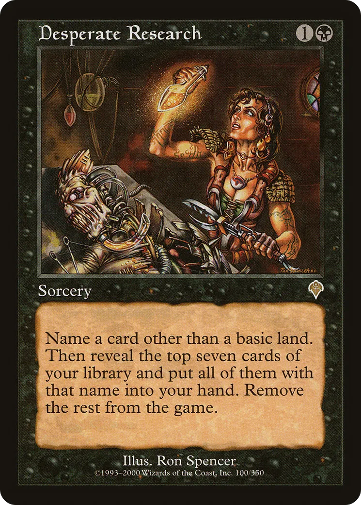 Recherche désespérée — Invasion — Magic: The Gathering
