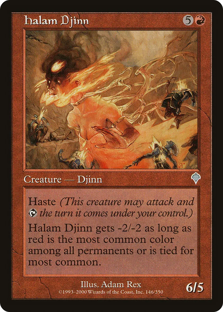 Halam Djinn — Invasion — Magic: The Gathering