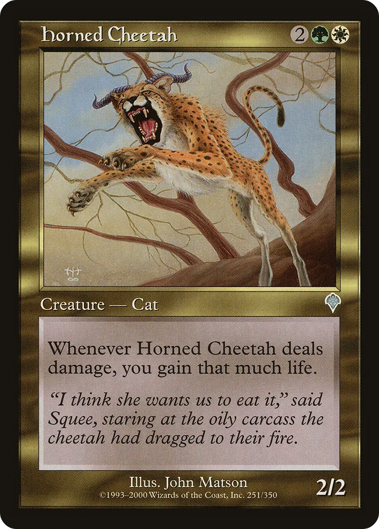 Guépard cornu — Invasion — Magic: The Gathering