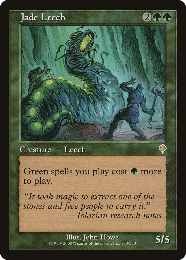 Jade Leech — Invasion — Magic: The Gathering