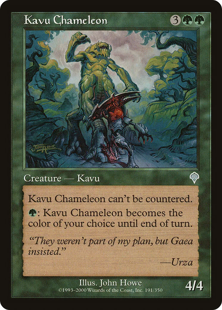 Kavu Chameleon — Invasion — Magic: The Gathering