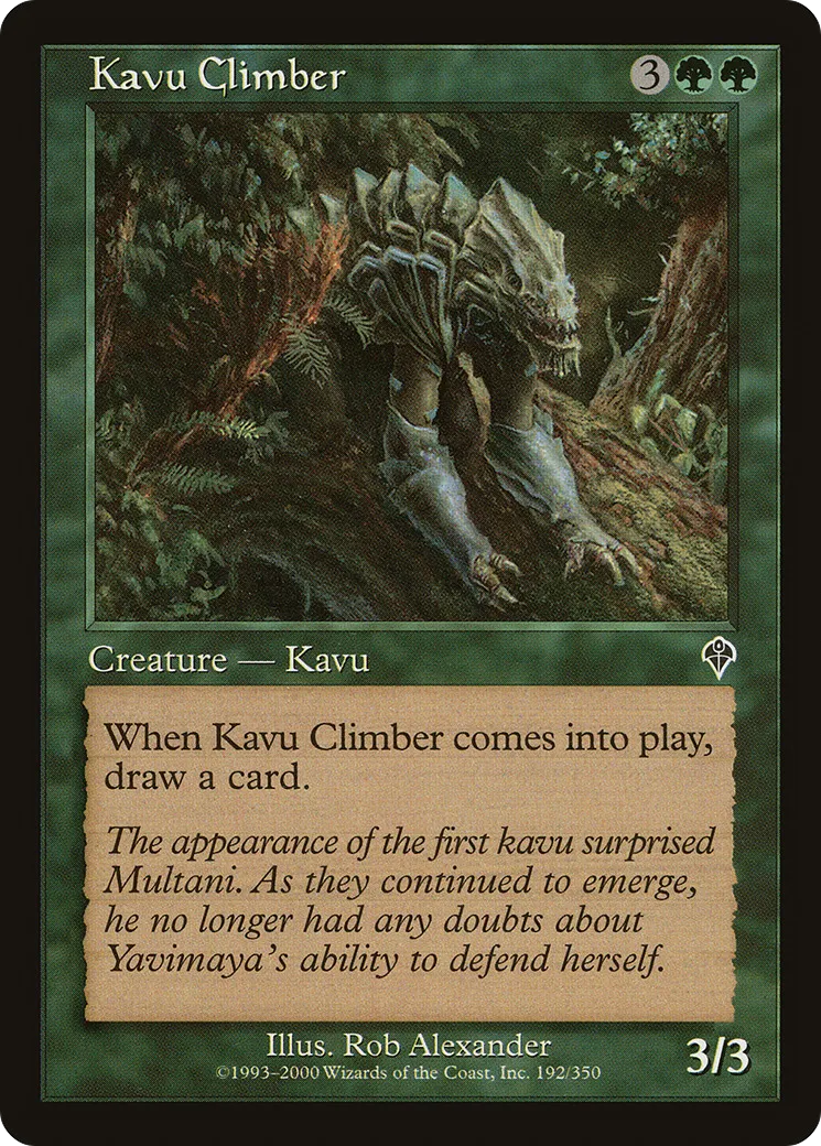 Kavu Climber — Invasion — Magic: The Gathering