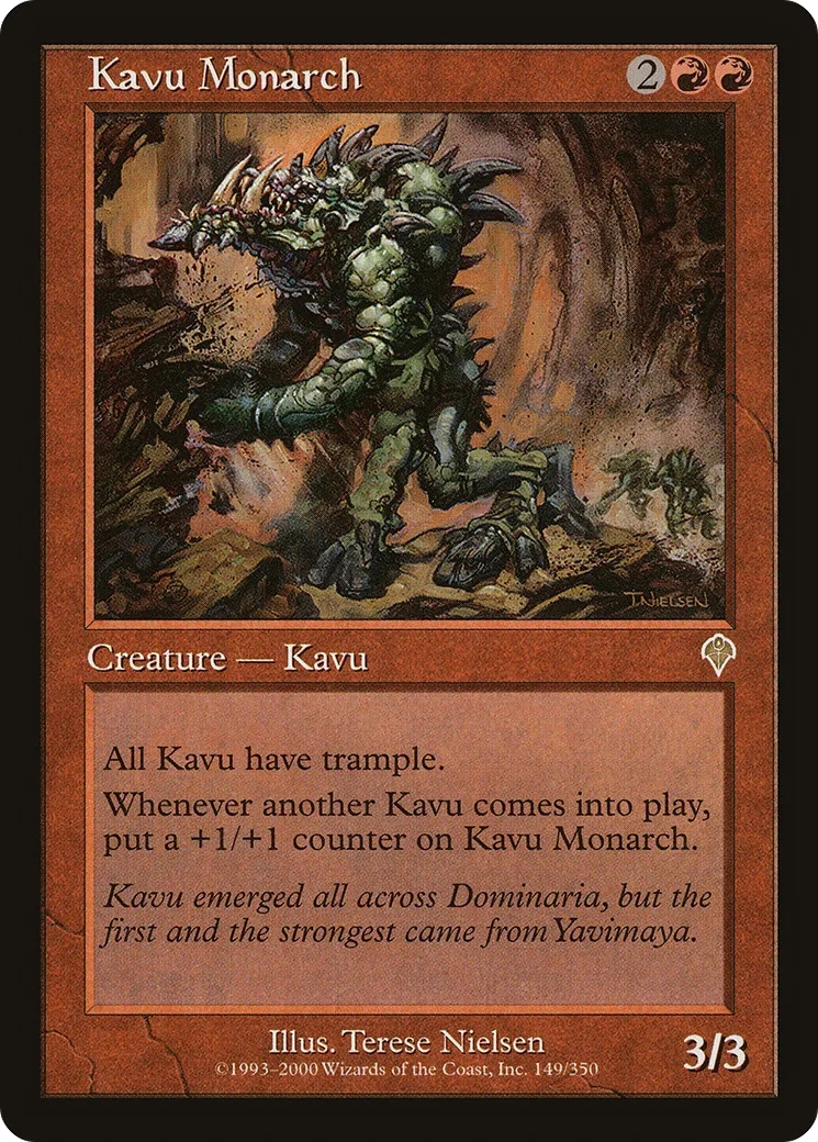 Kavu Monarch — Invasion — Magic: The Gathering