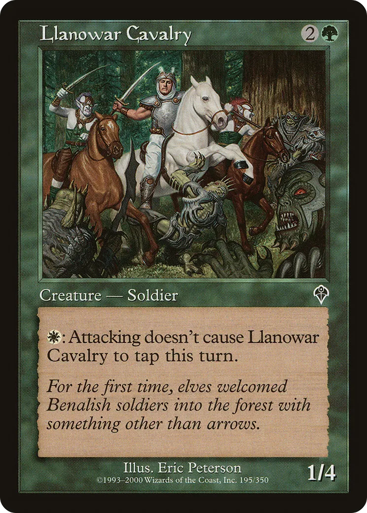 Llanowar Cavalry — Invasion — Magic: The Gathering