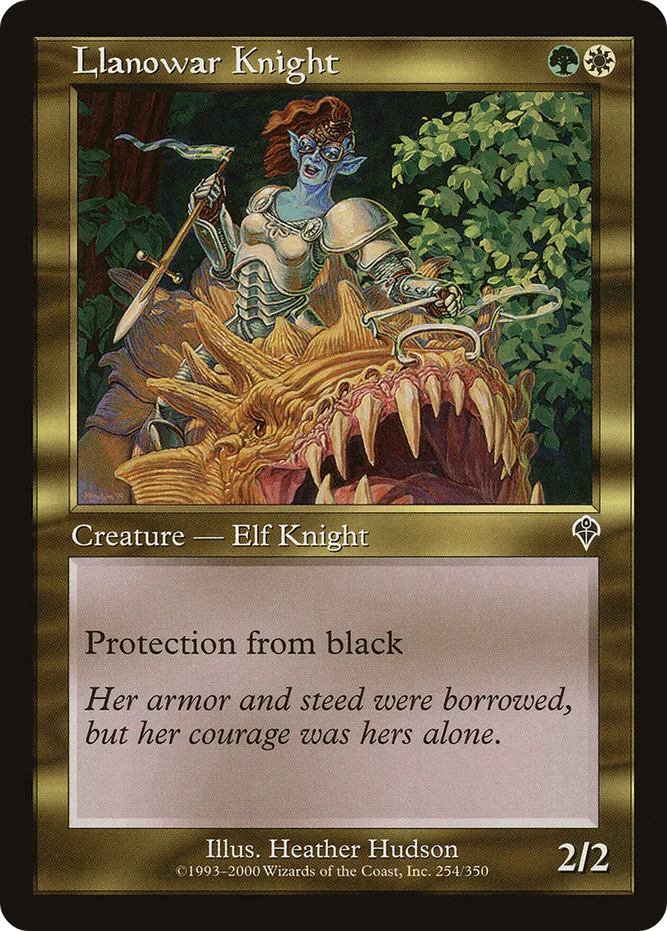 Llanowar Knight — Invasion — Magic: The Gathering