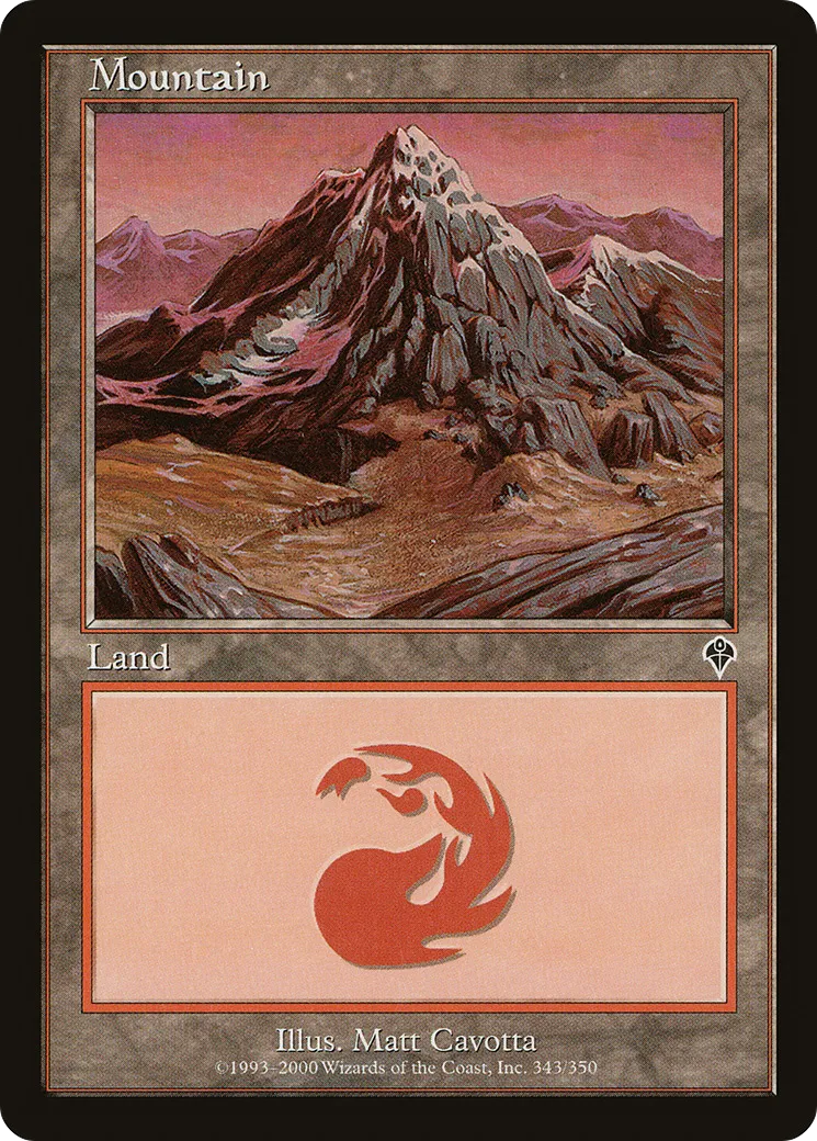 Mountain from Invasion - Magic: The Gathering