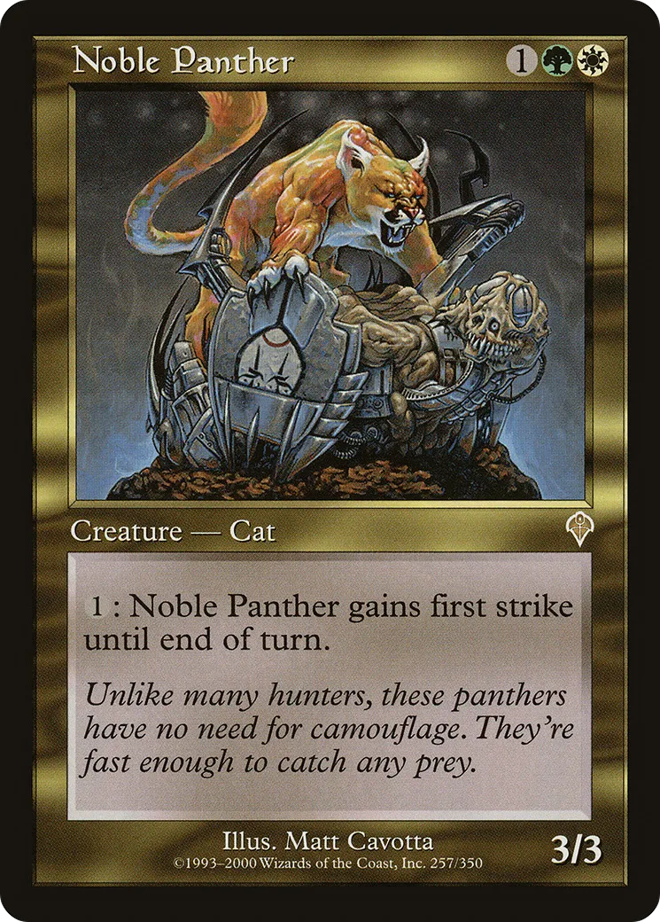 Noble Panther — Invasion — Magic: The Gathering