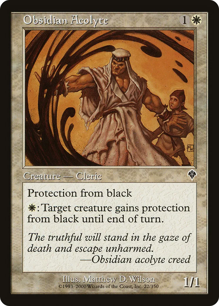 Acolyte de l'obsidienne — Invasion — Magic: The Gathering