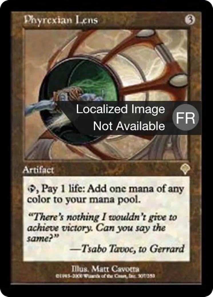 Lentille phyrexiane — Invasion — Magic: The Gathering