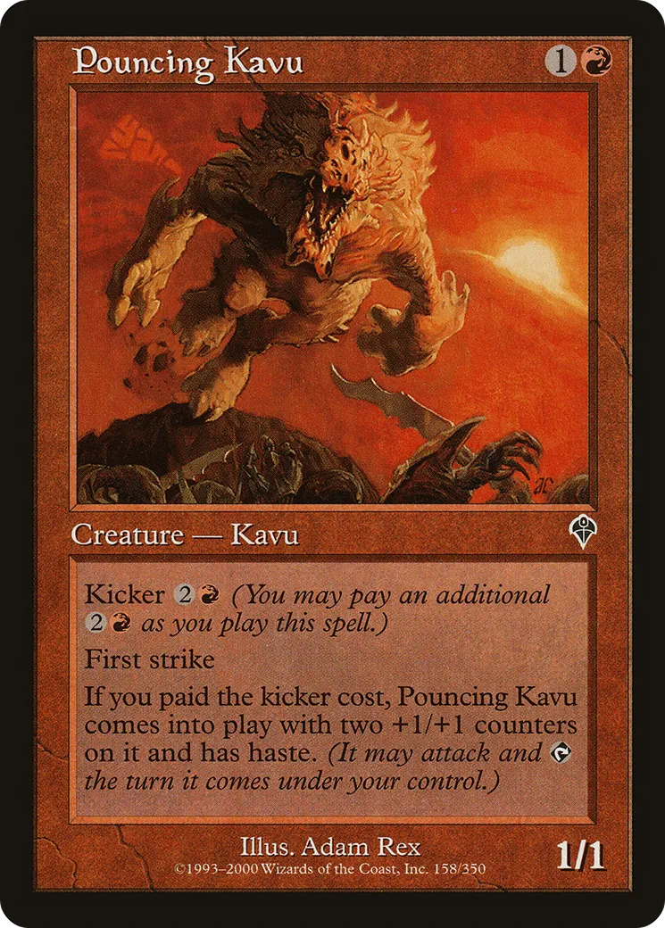 Pouncing Kavu — Invasion — Magic: The Gathering