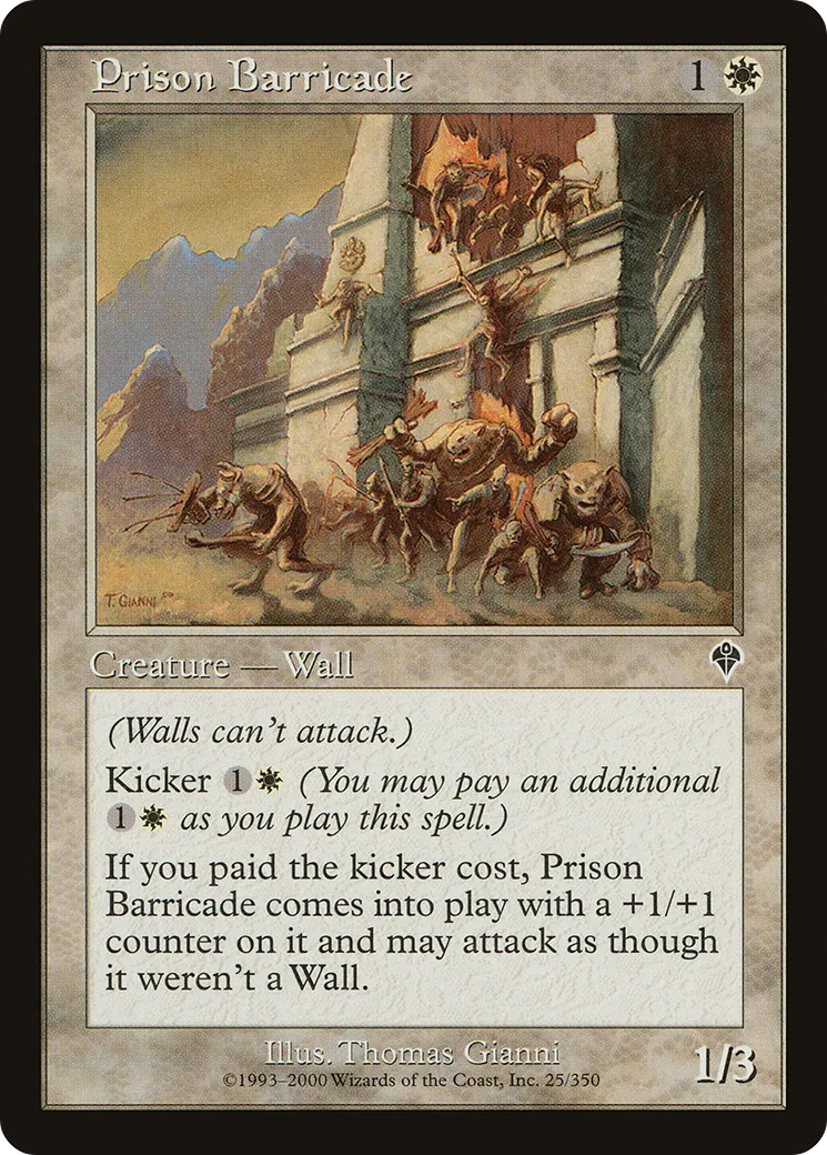 Mur d'enceinte de la prison — Invasion — Magic: The Gathering