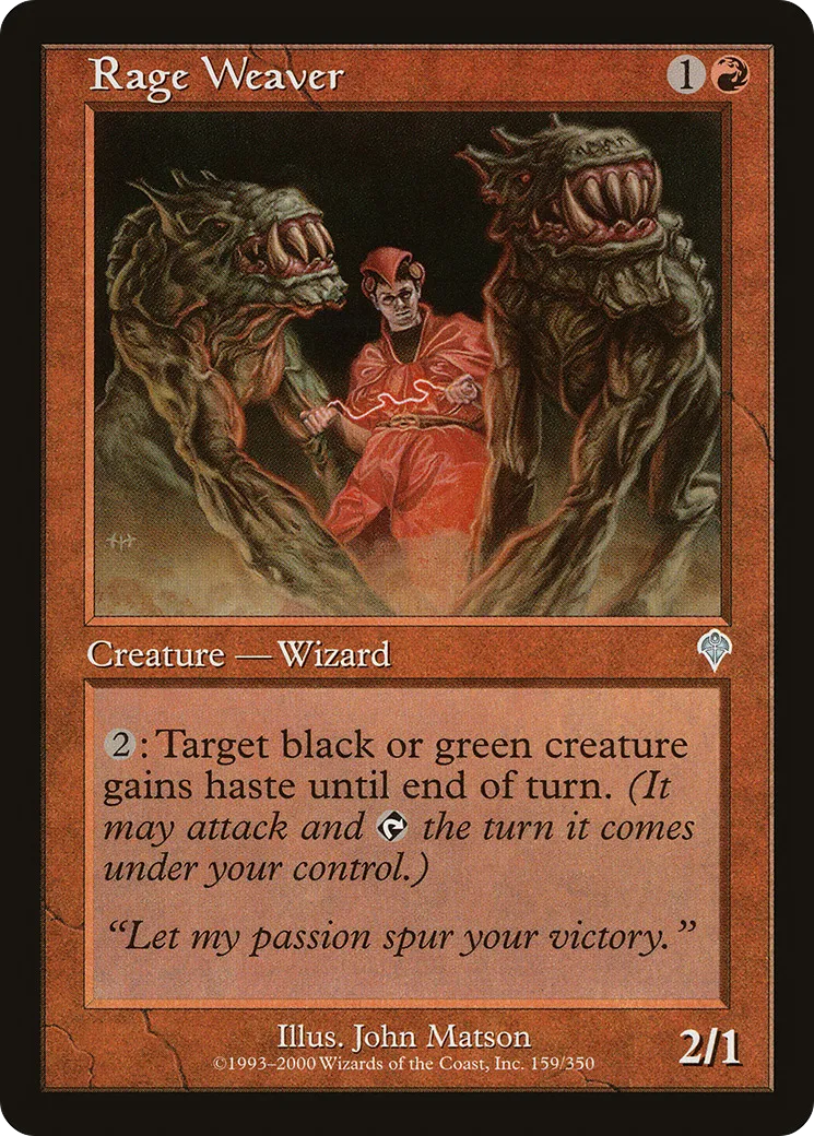 Rage Weaver — Invasion — Magic: The Gathering