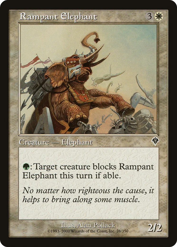 Rampant Elephant — Invasion — Magic: The Gathering
