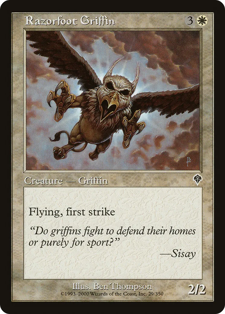 Griffon serres-rasoir — Invasion — Magic: The Gathering