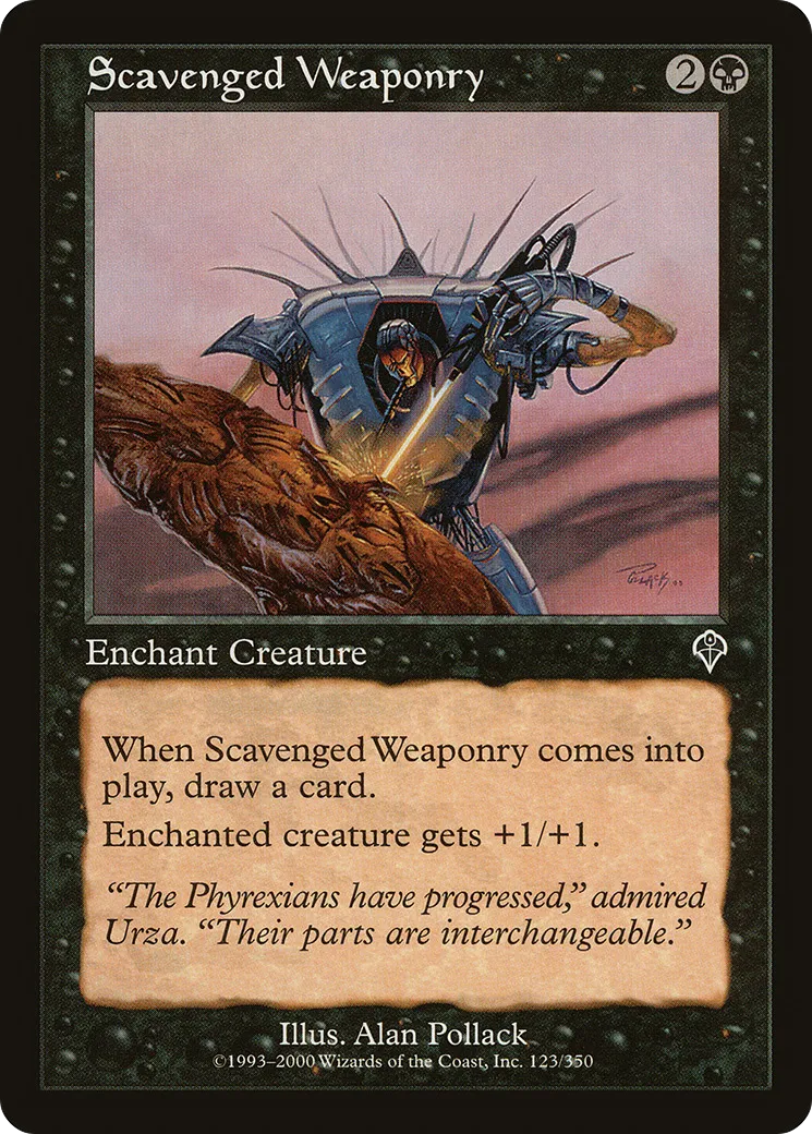 Scavenged Weaponry — Invasion — Magic: The Gathering