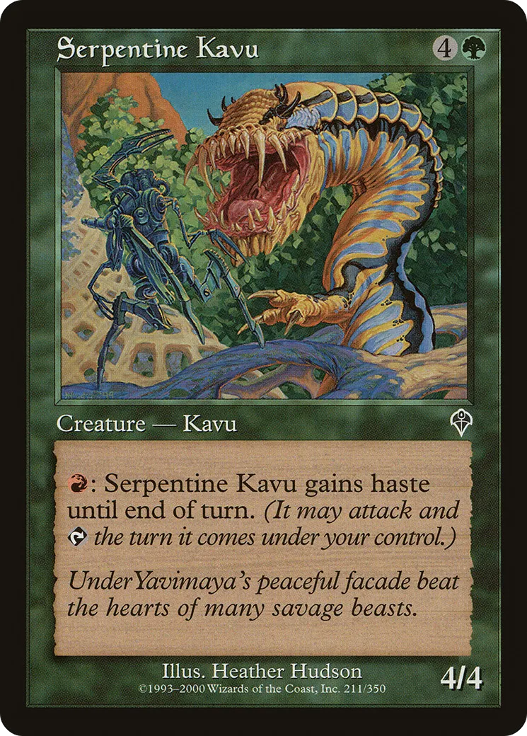 Serpentine Kavu — Invasion — Magic: The Gathering