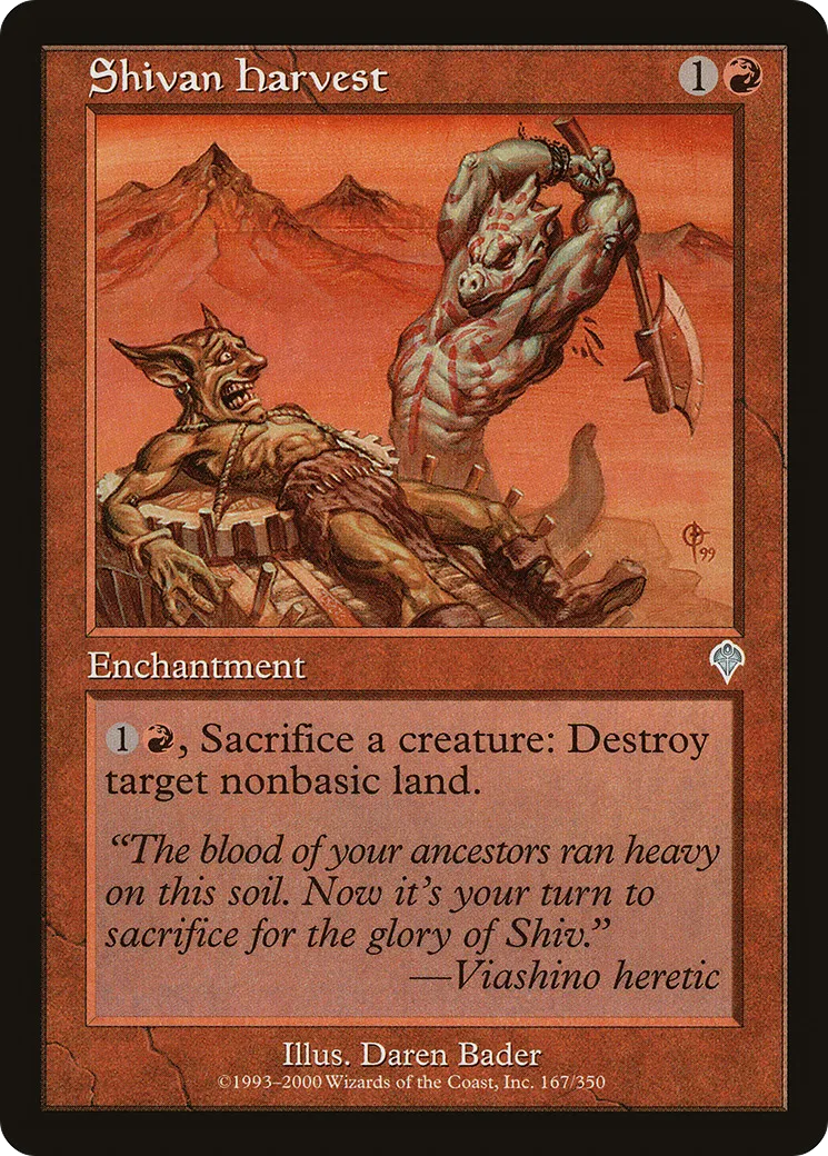 Shivan Harvest — Invasion — Magic: The Gathering