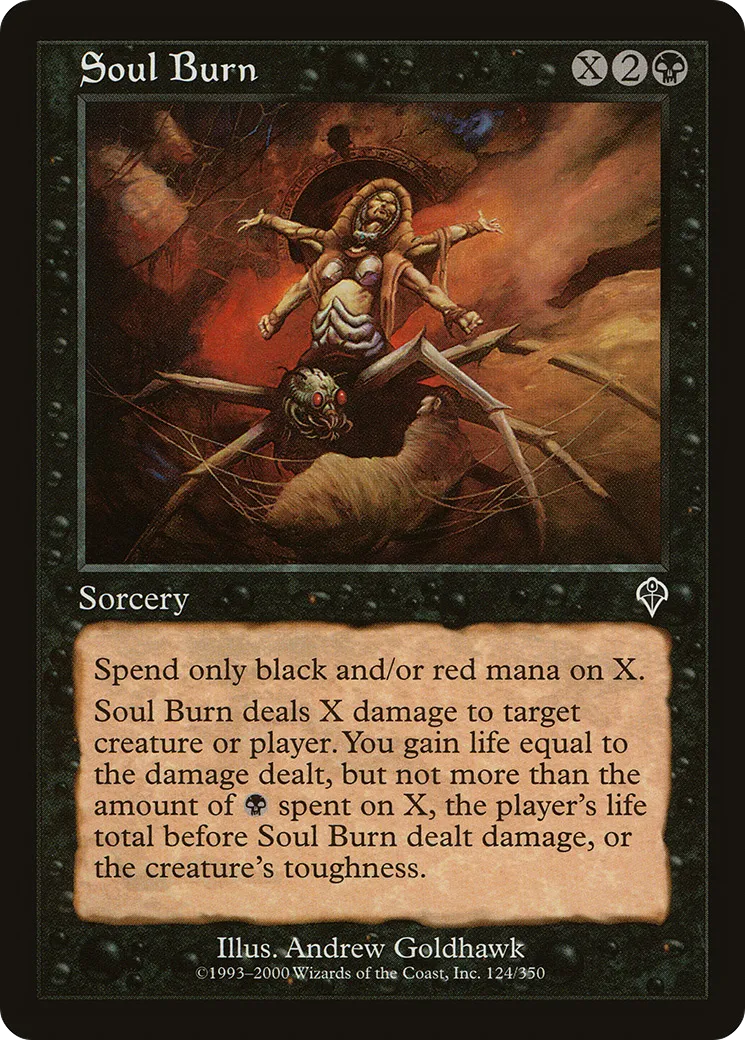 Soul Burn — Invasion — Magic: The Gathering