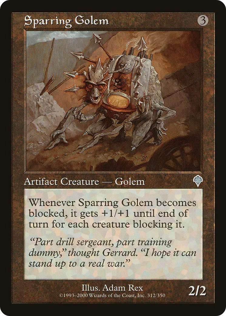 Golem d'entraînement — Invasion — Magic: The Gathering