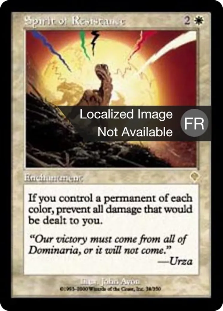 Esprit de résistance — Invasion — Magic: The Gathering