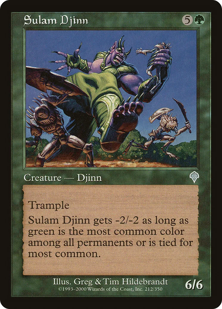 Sulam Djinn — Invasion — Magic: The Gathering
