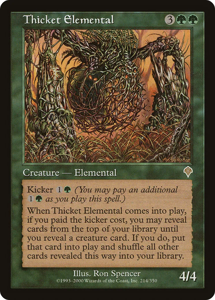 Élémental des halliers — Invasion — Magic: The Gathering