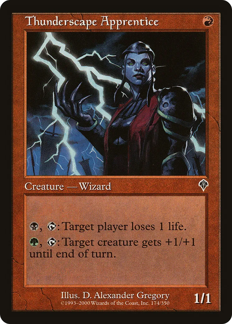 Thunderscape Apprentice — Invasion — Magic: The Gathering