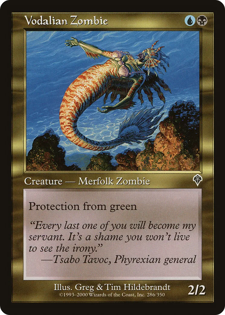 Zombie vodalian — Invasion — Magic: The Gathering