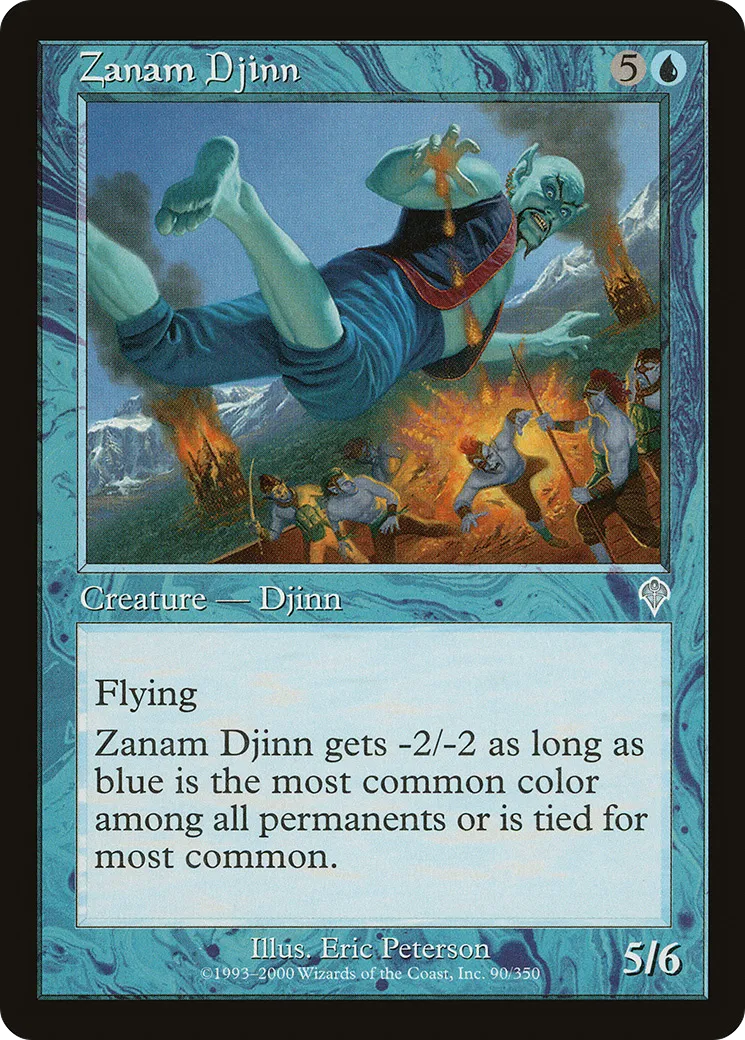 Zanam Djinn — Invasion — Magic: The Gathering