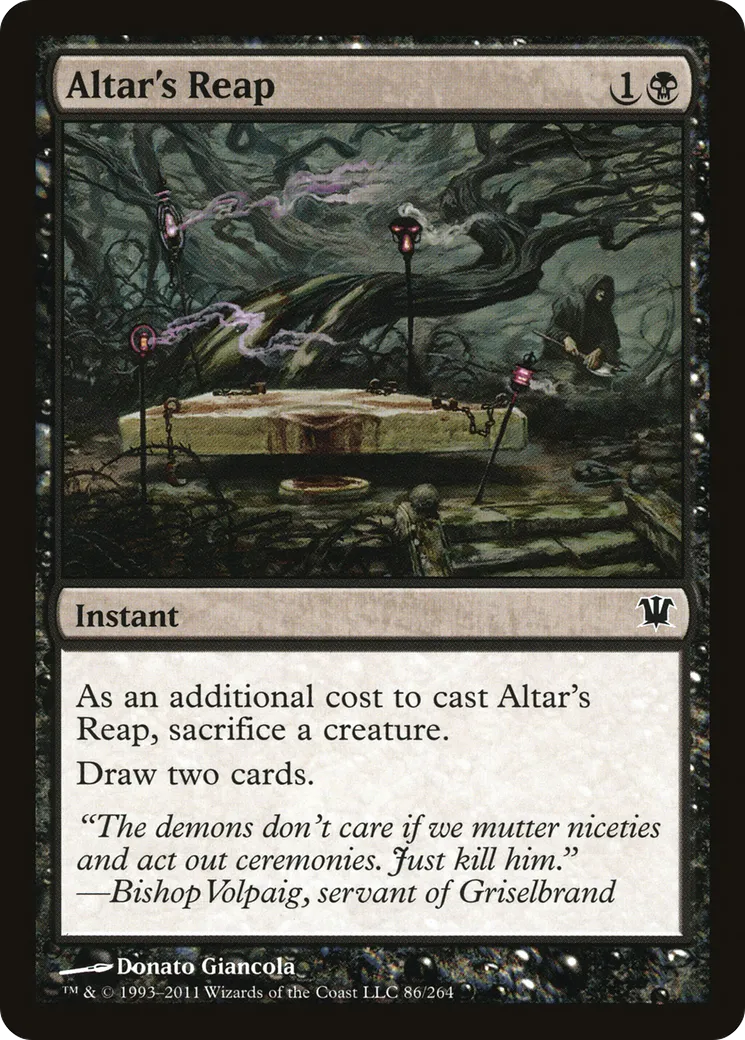 Fenaison de l'autel — Innistrad — Magic: The Gathering