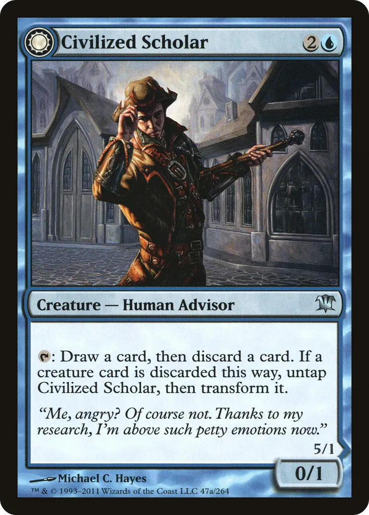 Civilized Scholar // Homicidal Brute — Innistrad — Magic: The Gathering