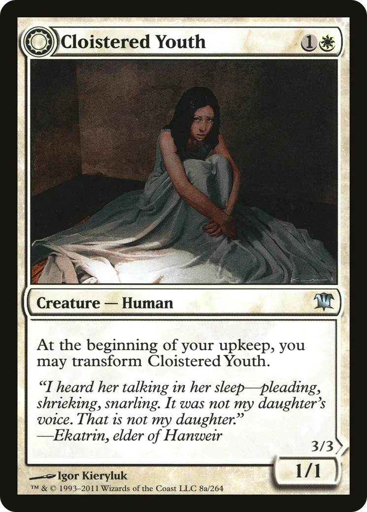 Cloistered Youth // Unholy Fiend — Innistrad — Magic: The Gathering