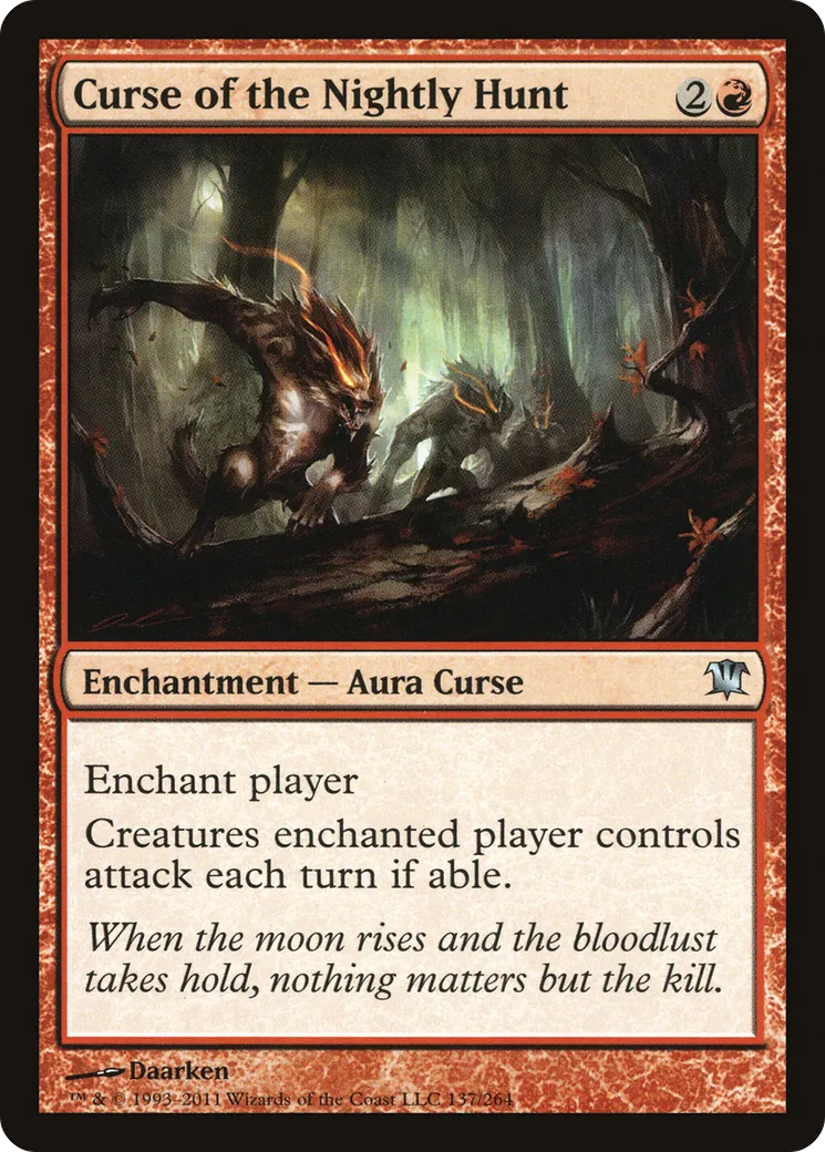 Malédiction de la chasse nocturne — Innistrad — Magic: The Gathering