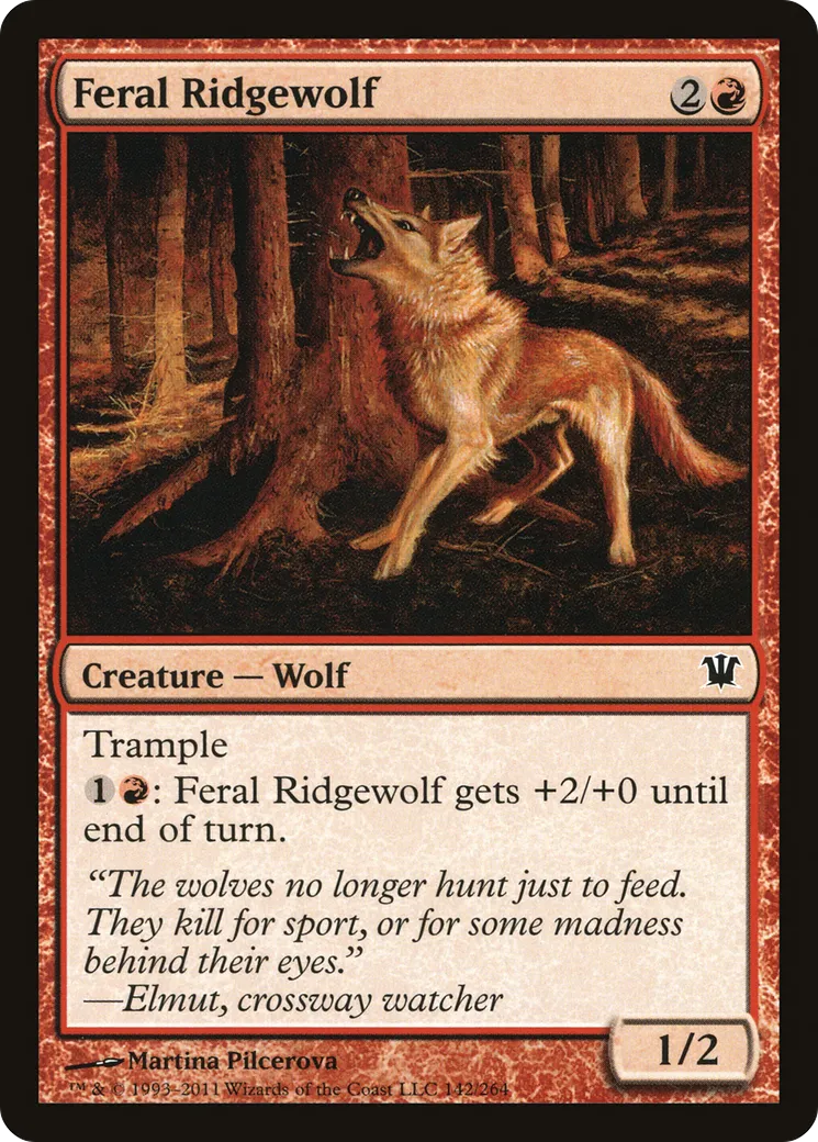 Loup sauvage des contreforts — Innistrad — Magic: The Gathering