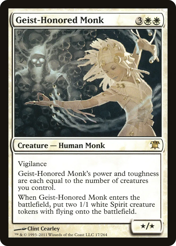 Moine honoré par les geists — Innistrad — Magic: The Gathering