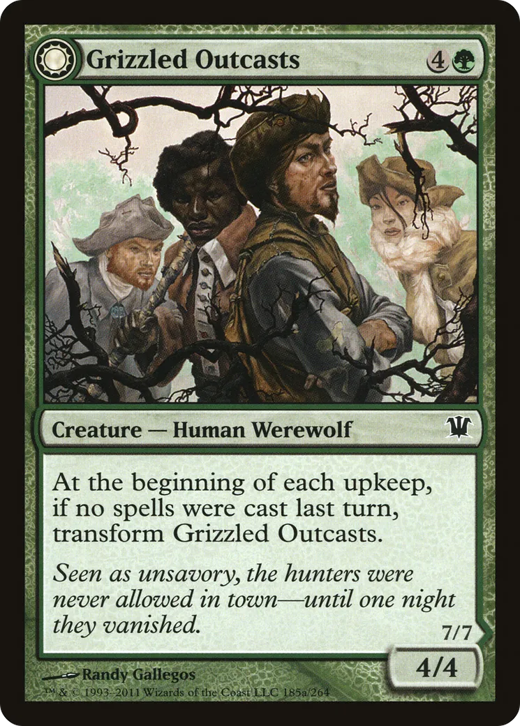 Grizzled Outcasts // Krallenhorde Wantons — Innistrad — Magic: The Gathering