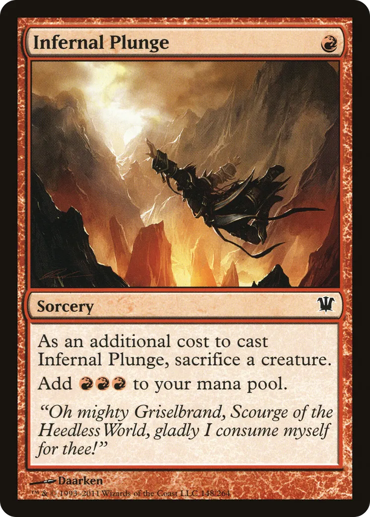 Infernal Plunge — Innistrad — Magic: The Gathering