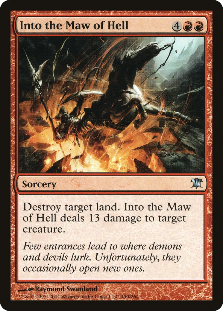 Dans la gueule de l'enfer — Innistrad — Magic: The Gathering