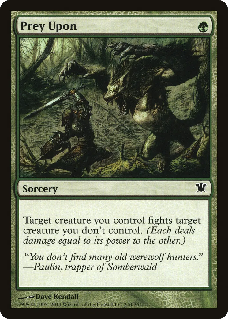 Chasseur chassé — Innistrad — Magic: The Gathering