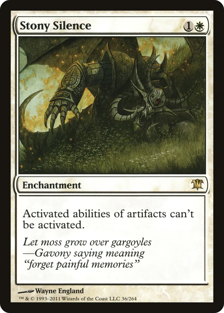 Stony Silence — Innistrad — Magic: The Gathering