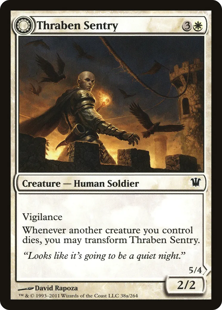Thraben Sentry // Thraben Militia — Innistrad — Magic: The Gathering