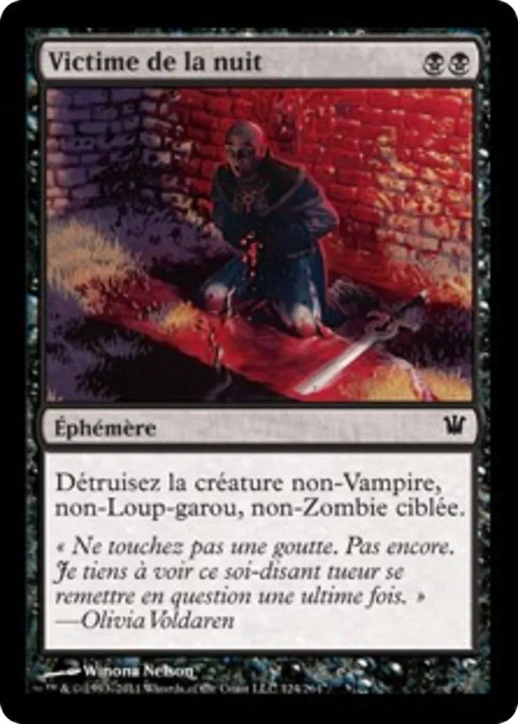 Victime de la nuit — Innistrad — Magic: The Gathering
