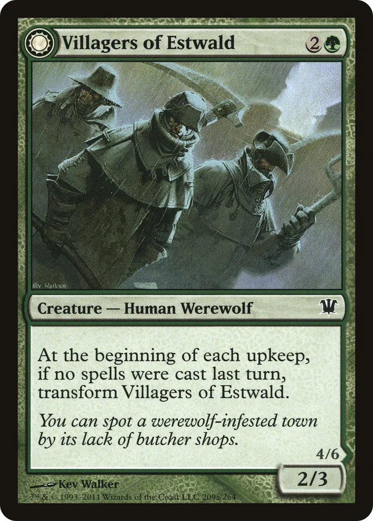 Villagers of Estwald // Howlpack of Estwald — Innistrad — Magic: The Gathering
