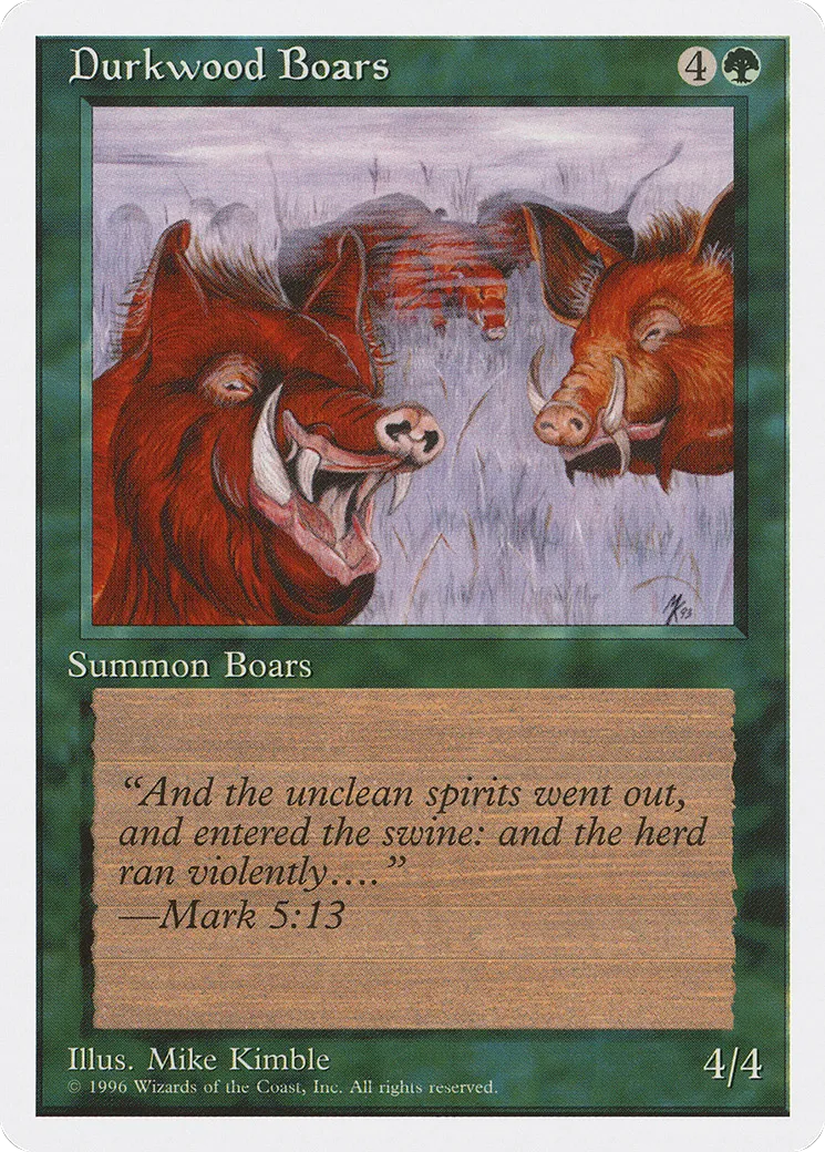 Durkwood Boars — Introductory Two-Player Set — Magic: The Gathering