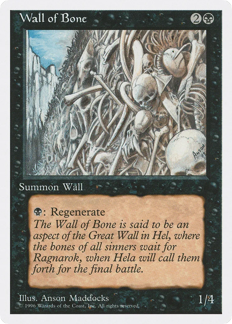 Wall of Bone — Introductory Two-Player Set — Magic: The Gathering