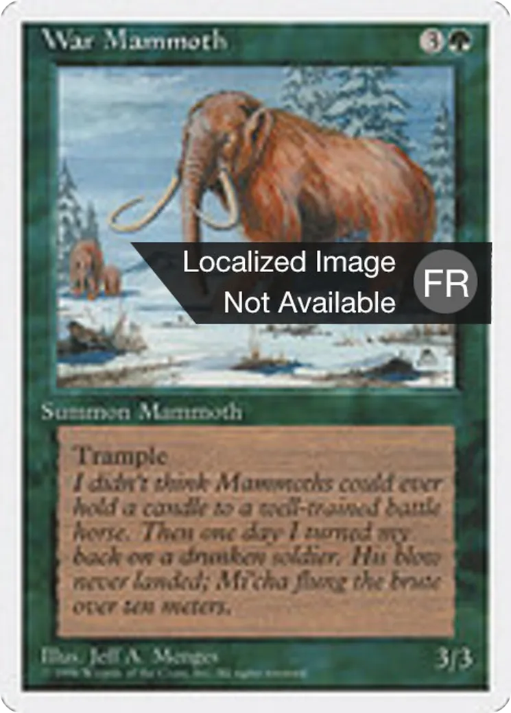 Mammouth de guerre — Introductory Two-Player Set — Magic: The Gathering