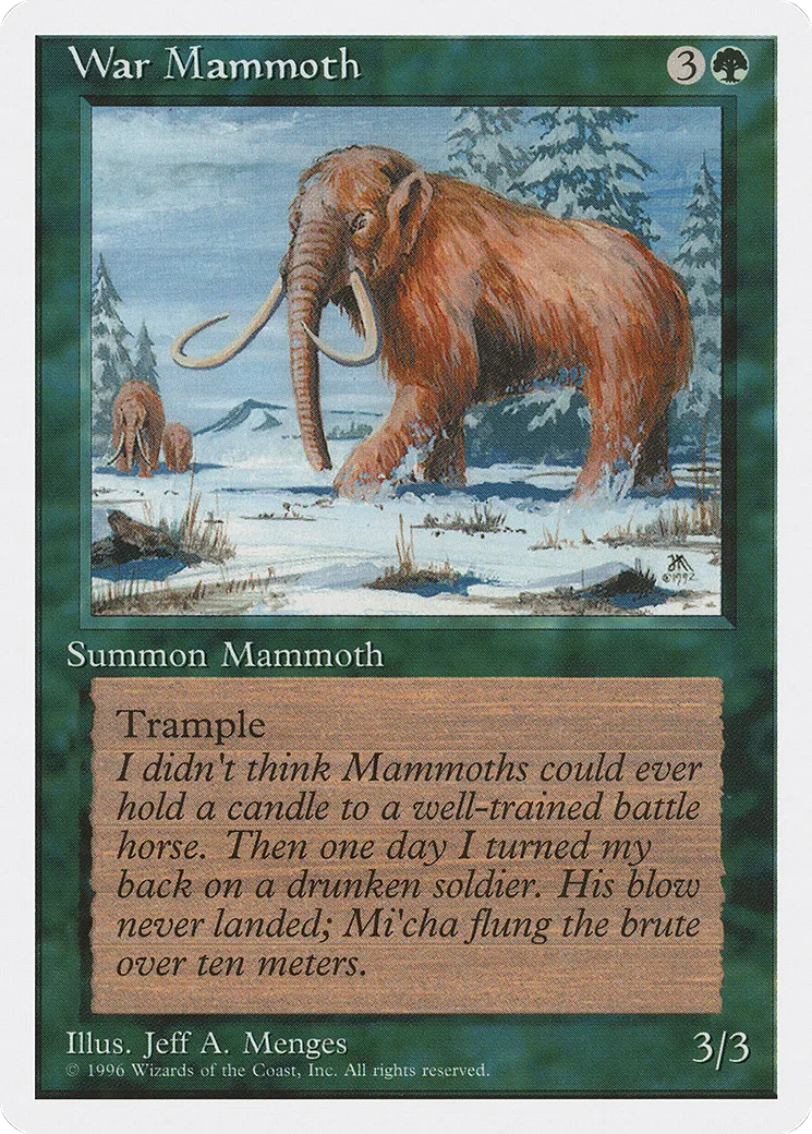 War Mammoth — Introductory Two-Player Set — Magic: The Gathering