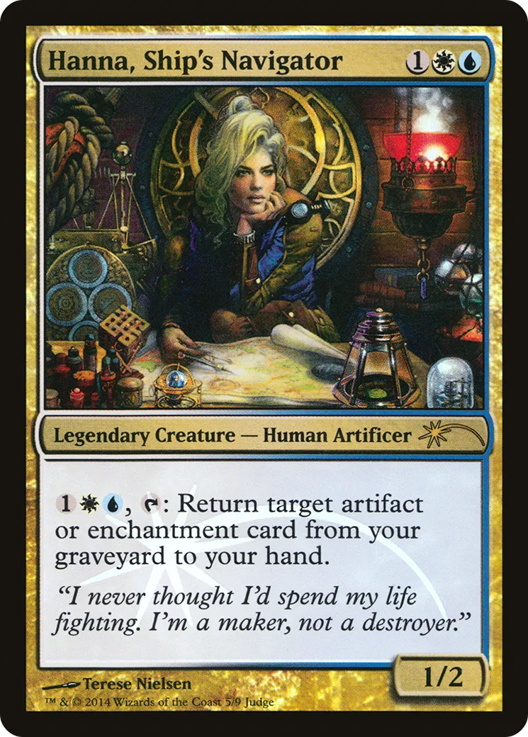 Hanna la navigatrice — Judge Gift Cards 2014 — Magic: The Gathering