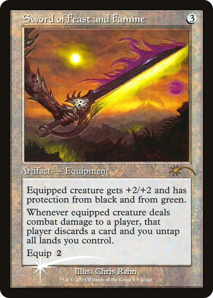 Épée de Festin et de Famine — Judge Gift Cards 2014 — Magic: The Gathering
